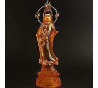 CWCQGH Statuette Guan Yin - Sculpture décorative Kwan Yin pour la Maison, Le Bureau, Ornement Bodhisattva Avalokiteshvara, Cadeaux Religieux en résine