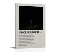 CWDRHD If Looks Could Kill Destroy Lonely Poster décoratif ultra transparent pour bureau, salon et chambre, style cadre, 20 x 30 cm