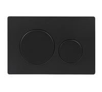 CWED 1 Pièce Plaque de chasse d'eau, pièce de rechange pour réservoir de toilette, pour Geberit Sigma, double chasse d'eau (Noir)