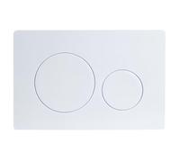 CWED 1 Pièce Plaque de chasse d'eau, pièce de rechange pour réservoir de toilette, pour Geberit Sigma, double chasse d'eau (Blanc)