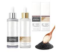 CWED Peel Shot Glow Riz Duo Bulb, Face Peeling, Facial Exfoliator Peeling Visage, Black and White Rice Exfoliator, Deep Cleanses Pores, Improves Rough Skin, Deep Moisturizes, 2 x 100 ml