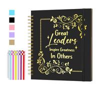 CWEGSJ Leader Gift Great Leaders Inspire Greatness In Others Album photo à faire soi-même pour Boss Leadership (Noir, 20,3 x 20,3 cm)
