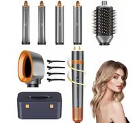 Cweixi Air Styler Brosse Soufflante: 6 en 1 Sèche-cheveux Lonique Haute Vitesse, 120K RPM Auto Boucleur a Air, Magic Twist Cheveux, pour Coiffage, Séchage, Lissage, Volume