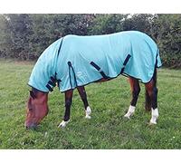 Cwell Equine Bug Away Couverture anti-mouches pour cheval Turquoise 1,5 m