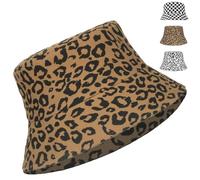 CWENDANER Seau Chapeau, Retro 80's 90's Pêcheur Double Face Chapeau pour Hommes Femmes, Anti-UV, Hip Hop Rock Scrawl Chapeau, pour Disco Hip Hop Outdoor