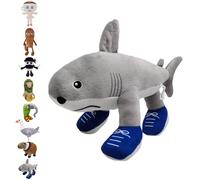 CWENDANER Tralalero Tralala Plush - Doudou italien - 35 cm - Rouge cerise - Peluche douce pour enfants - Cadeau d'anniversaire et figurine de collection (requin à trois pieds)