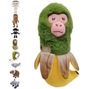 CWENDANER Tralalero Tralala Plush - Doudou italien - 35 cm - Rouge cerise - Peluche douce pour enfants - Cadeau d'anniversaire et figurine de collection - Motif homme banane