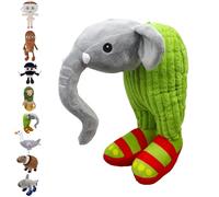 CWENDANER Tralalero Tralala Plush - Doudou italien - 35 cm - Rouge cerise - Peluche douce pour enfants - Cadeau d'anniversaire et figurine de collection (éléphant)