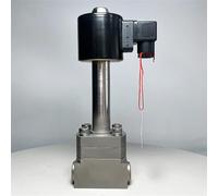 CWHHTVBI Électrovanne cryogénique à Azote Liquide à 2 Voies 16 Bars -196 ℃ ~ 0 ℃ Orifice 3/8 10 mm SS304 DN10 Vanne en Acier Inoxydable(NPT-DC24V-NO Open)