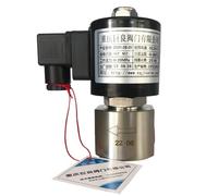 CWHHTVBI Électrovanne hydrogène Azote Haute Pression 200 Bar 20 MPa 2 Voies 1/4 1/8 Orifice 2 mm SS304 DN2 normalement fermé(45299,NPT-24VDC)