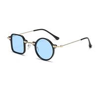 CWINAD Lunettes de soleil carrées irrégulières Lunettes de soleil asymétriques pour femmes hommes Lunettes de soleil noires, C3