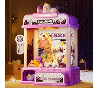 CWLAKON Candy Grabber Machine, Machine à Attraper Les Poupées avec Mini Jouet en Peluche, Distributeur de Bonbons Jeu d'arcade avec Musique, Anniversaires et Cadeaux de Noël pour Enfants, Filles