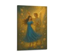 CWLLOG Impression sur toile - Décoration murale moderne pour salon et chambre à coucher - Mythe danse de l'ange - 60 x 90 cm