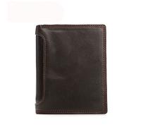 CWLPSL 1 Portefeuille pour Homme, Portefeuille Horizontal rétro, Portefeuille décontracté, Portefeuille Court (A, 12 x 10 x 2 cm)