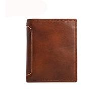 CWLPSL 1 Portefeuille pour Homme, Portefeuille Horizontal rétro, Portefeuille décontracté, Portefeuille Court (A, 12 x 10 x 2 cm)