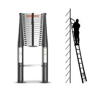 CWLPSL Échelle télescopique en Aluminium de 8 m, 7 m, 6 m, 5,5 m, 5 m, 4,7 m, 3,5 m, 2,7 m, échelles télescopiques Pliantes Robustes pour Toit, Camping-Car, Grenier, Maison, extérieur, Charge 150 kg