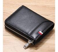 CWLPSL Pince à Billets, Portefeuille de Poche Avant, Portefeuille Fin en Cuir avec Aimant Puissant pour Homme (Couleur : Noir, Taille : 9,5 x 2 x 12 cm)