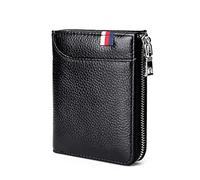 CWLPSL Pince à Billets, Portefeuille de Poche Avant, Portefeuille Fin en Cuir avec Aimant Puissant pour Homme (Couleur : Noir, Taille : 9,5 x 2 x 12 cm)
