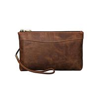 CWLPSL Pochette rétro pour Homme, Portefeuille à Main de Grande capacité, Portefeuille d'affaires, Sac à Main pour Homme (A, 15 x 24 x 4 cm)
