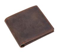 CWLPSL Portefeuille d'affaires rétro pour Hommes, Portefeuille Multi-Cartes, Portefeuille Horizontal à Deux Volets pour Hommes (B, 9,7 x 11 cm)
