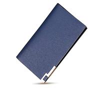 CWLPSL Portefeuille de Poche Avant Minimaliste avec Pince à Billets pour Hommes, Blocage Efficace et Design Intelligent (Bleu)