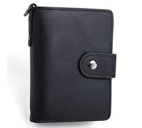CWLPSL Portefeuille de sécurité en Cuir pour Homme avec Blocage RFID (Couleur : Marron, Taille : 12 x 3 x 9 cm)