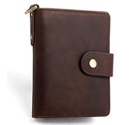 CWLPSL Portefeuille de sécurité en Cuir pour Homme avec Blocage RFID (Couleur : Marron, Taille : 12 x 3 x 9 cm)