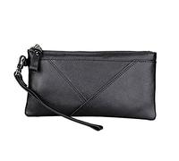 CWLPSL Portefeuille en Cuir Crazy Horse Cuir Portefeuille pour Hommes Sac de Carte de Couleur à Main Multifonctionnel Main pour Hommes (Couleur : Marron)