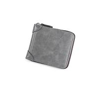 CWLPSL Portefeuille en Cuir Portefeuille en Cuir pour Hommes Fermeture à glissière Petit Sac à Main Porte-Carte Homme Porte-Monnaie Homme Sac d'argent (Couleur : A)