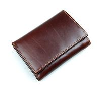 CWLPSL Portefeuille en Cuir Portefeuille rétro Portefeuille en Cuir Style Portefeuille Court Pochette décontractée Porte-Monnaie Sac pour Hommes (Couleur : Marron)