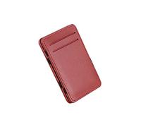 CWLPSL Portefeuille en Cuir pour Homme en Simili Cuir avec Carte de crédit et Poche d'affaires (Couleur : Rouge)