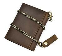 CWLPSL Portefeuille en Cuir pour Hommes avec chaîne, Portefeuille pour Hommes avec Porte-Cartes (A, Taille