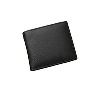 CWLPSL Portefeuille en Cuir Véritable Portefeuilles en Cuir pour Hommes Produit Premium Portefeuilles en Peau de Vache véritable pour Homme Court Noir Walet (Couleur : Marron)