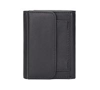 CWLPSL Portefeuille en Cuir véritable pour Homme avec Blocage RFID Portefeuille Court Tendance pour Homme Portefeuille à Trois Volets pour Homme