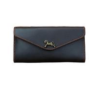 CWLPSL Portefeuille enveloppe pour Hommes et Femmes, Sac pour téléphone Portable, Portefeuille rétro Long, Pochette, Sac pour Cartes (A, 9 x 2 x 17,8 cm)