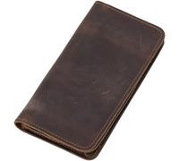 CWLPSL Portefeuille Long Fait Main pour Homme, Pochette rétro Multi-Cartes, Portefeuille d'affaires de Grande capacité (Couleur : D, Taille : 17 * 9 * 2 cm)