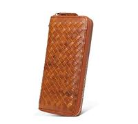 CWLPSL Portefeuille, Pochette Multi-Cartes, Portefeuille Fin pour Homme, Portefeuille sécurisé en Cuir avec Fentes pour Cartes (A)