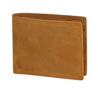 CWLPSL Portefeuille, Portefeuille de sécurité en Cuir pour Homme avec Blocage RFID (Couleur : Marron-B, Taille : 11,5 x 1,5 x 9,5 cm)