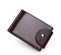 CWLPSL Portefeuille pour Homme avec Boucle et Pince à Billets, Porte-Cartes Multi-Cartes, Porte-Cartes (Argento, 11,5 x 8 cm)