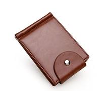 CWLPSL Portefeuille pour Homme avec Boucle et Pince à Billets, Porte-Cartes Multi-Cartes, Porte-Cartes (Argento, 11,5 x 8 cm)