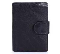 CWLPSL Portefeuille pour Homme en Cuir véritable avec Porte-Cartes rétro pour Homme (Couleur : Marron, Taille : 10 cm x 13,5 cm x 2 cm)