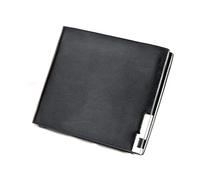 CWLPSL Portefeuille pour Homme Mince et Fin, Pochette Longue pour Homme, Porte-Monnaie, Porte-Cartes (Noir, 12 cm x 10 cm x 1 cm)
