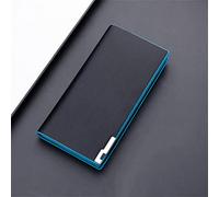CWLPSL Portefeuille pour Homme Mince et Fin, Pochette Longue pour Homme, Porte-Monnaie, Porte-Cartes (Noir, 12 cm x 10 cm x 1 cm)