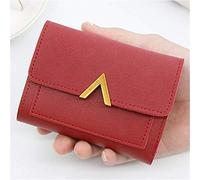 CWLPSL Portefeuille Simple pour Femme, Portefeuille Court et de Grande capacité, Petit Porte-Cartes pour étudiant, Porte-Monnaie, Petit Porte-Monnaie (D, 11,5 x 9 x 2 cm)