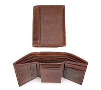 CWLPSL Portefeuilles de Voyage en Cuir pour Hommes, Design Fin, Porte-Cartes de crédit RFID, Portefeuille pour Hommes, Cadeau (Couleur : B, Taille : 11 x 8,5 cm)