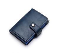 CWLPSL Portefeuilles pour Femmes Hommes Portefeuille en Cuir Porte-Cartes Protecteur Portefeuille Intelligent Boîtier en Aluminium Boîte Porte-Carte Portefeuille (Couleur : Marron)