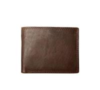 CWLPSL Portefeuilles pour Hommes en Cuir de Vache avec Poche à Monnaie, Fonction Porte-Monnaie Vintage pour Hommes, Portefeuille pour Hommes en Cuir véritable Marron avec Porte-Cartes