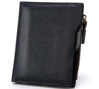 CWLPSL Portefeuilles pour Hommes Portefeuille en Cuir pour Hommes avec Fermeture éclair Porte-Monnaie pour Homme Porte-Cartes de crédit Amovible Poches à Monnaie pour Homme