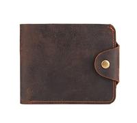 CWLPSL Portefeuilles pour Hommes Portefeuille pour Hommes Crazy Horse Portefeuille en Cuir de Vachette première Couche Portefeuille en Cuir véritable ciré à l'huile Sac en Cuir Exclusif