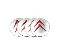 CWMLB 4 Pièces Enjoliveurs de Roue pour Citroen C4 II Grand Picasso 2015-2016 56mm, Cache-moyeux Autocollant de Capuchon de Jante Enjoliveur de Centre de Roue de Voiture Autocollant de Badge